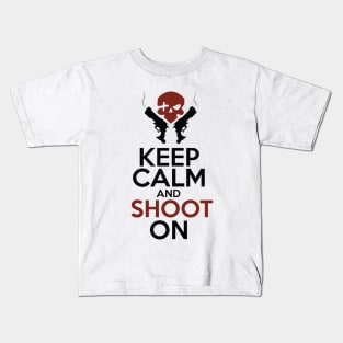 Keep Calm and Shoot On Kids T-Shirt